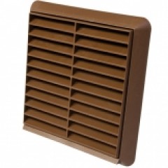 6 inch 150mm external grill fixed brown